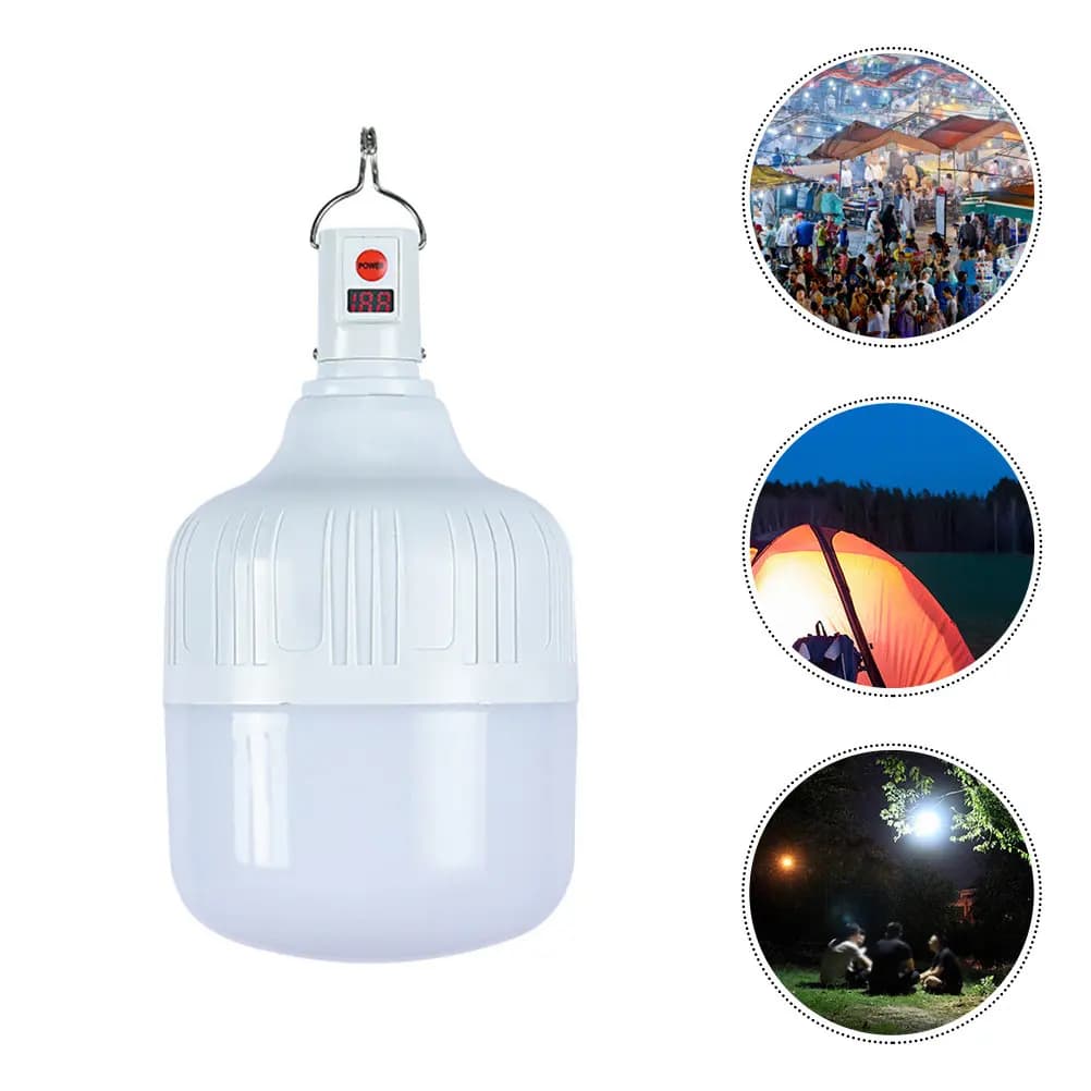 Lanterna da Campeggio LED Ricaricabile 100W, Luce Portatile Impermeabile Dimmerabile per Tenda, Lampada Multifunzione per Esterni