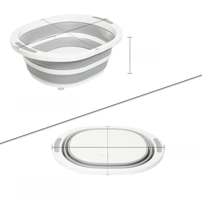 Multi-Functional Plastic Folding Basket Kitchen Drain Board 4-In- Fruit Washing Vegetable Cutting Board Outdoor Kitchen Chop...
