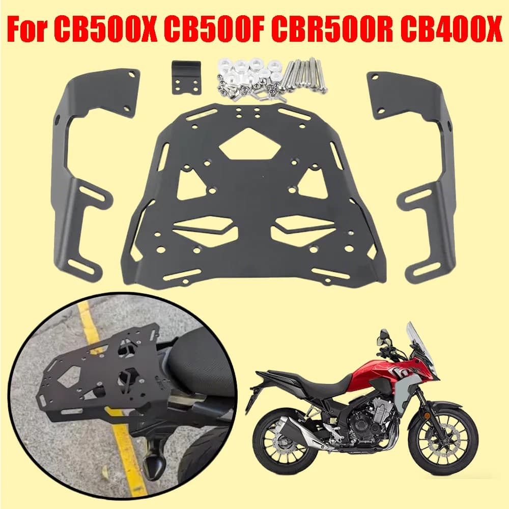 Accessori moto Portapacchi posteriore Portapacchi Cargo Mensola Supporto Top Box Staffa per HONDA CB500X CB500F CBR500R CB400X