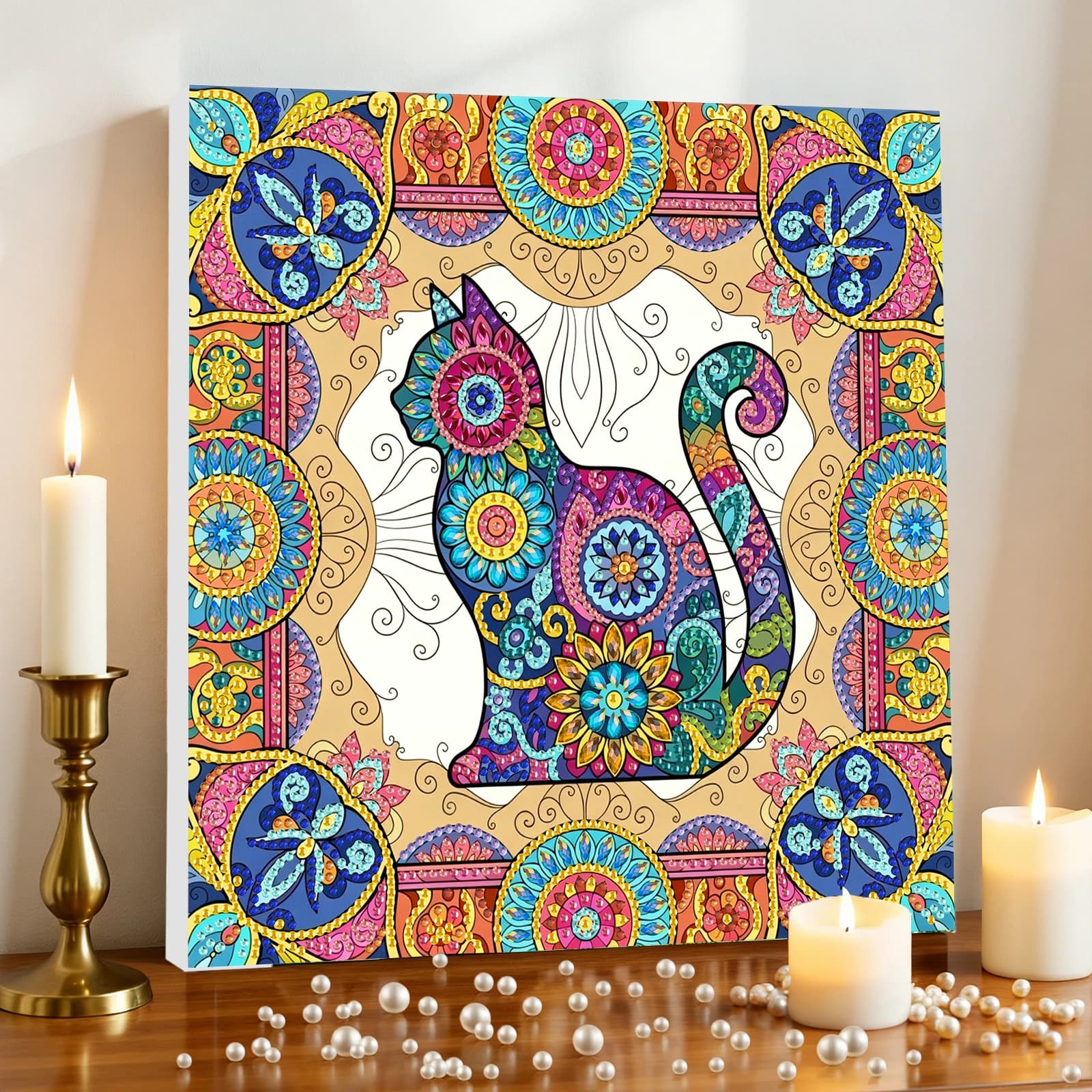 Special Shaped 5D DIY Partial Drill Diamond Art Kit for Adults Home Decor Diamonds Dots Gem Art Kits With Frame 9.84x9.84inch