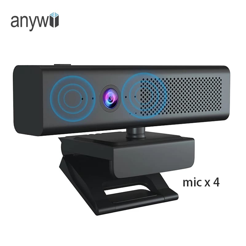 Zoom 5X Telecamera per riunioni USB Webcam Audio e video All in One Computer per conferenze Webcam USB Plug Play Power Vivavoce