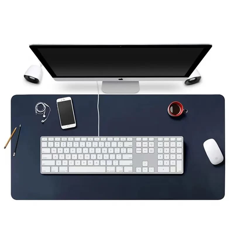 70x35cm protective mat for large office desk mat for real blue mouse keyboard pad waterproof suede PU mat for game mouse