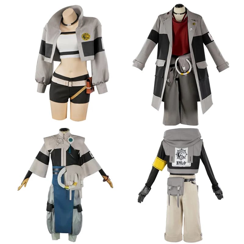 Costume Cosplay GACHIAKUTA Anime Ludo Enjin Zanka Riyo con Abiti per Quattro Personaggi, Completo Anime