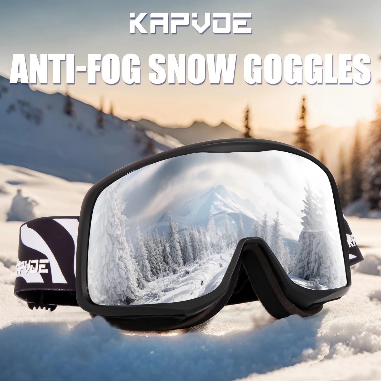 KAPVOE Vendita OTG Occhiali da sci fotocromatici da snowboard Donna Uomo Sport all'aria aperta Occhiali da sci UV 400 Occhiali di protezione dalla neve invernale