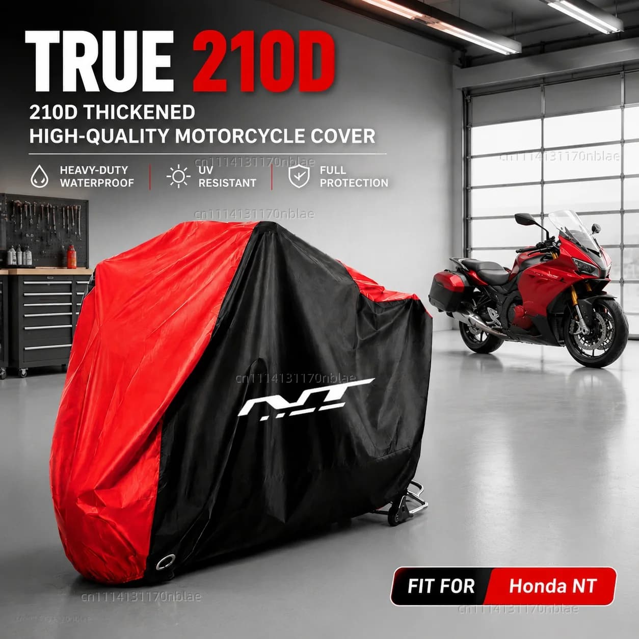 For Honda NT1100 NT 1100 2022 2023 210D Motorcycle Cover Waterproof All Season Dustproof UV Protection Moto Rain Cover