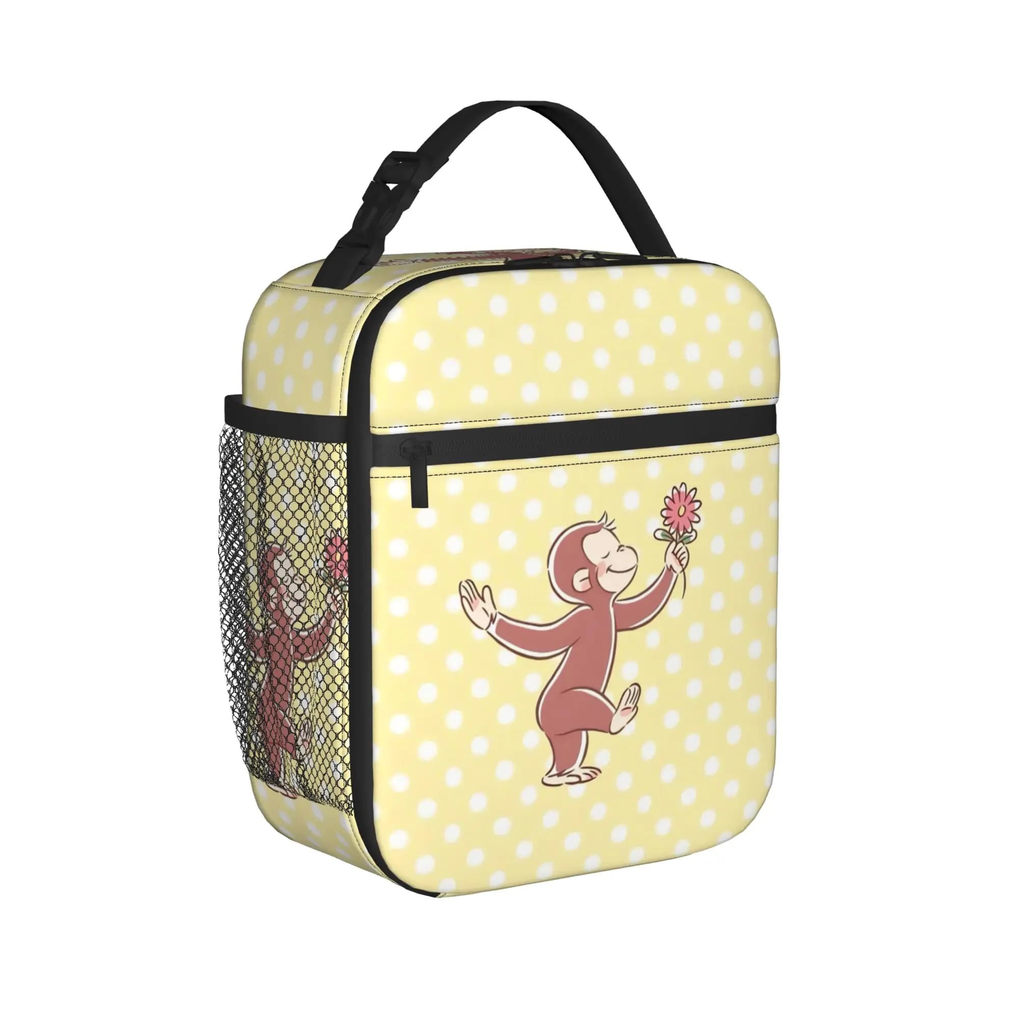 Curious Georges Monkey Cartoon Thermal Insulated Lunch Bag for Picnic Portable Food Container Bags Cooler Thermal Food Box
