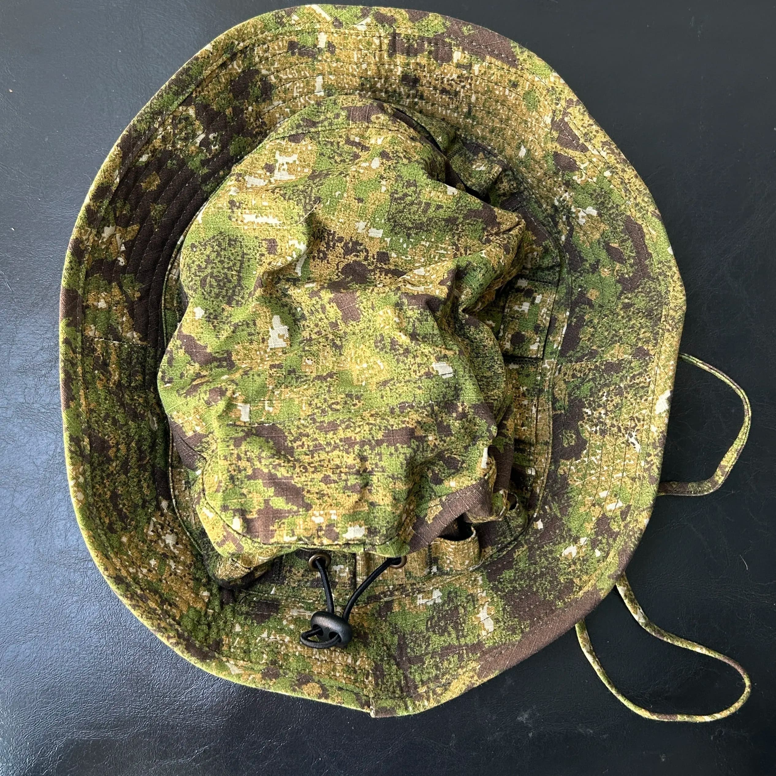 Pencott Green Zone Camouflage Beni Hat Round Brim Hiking Fisherman Hat UV Protection Sunshade Sun Hat 60mm Head Circumference