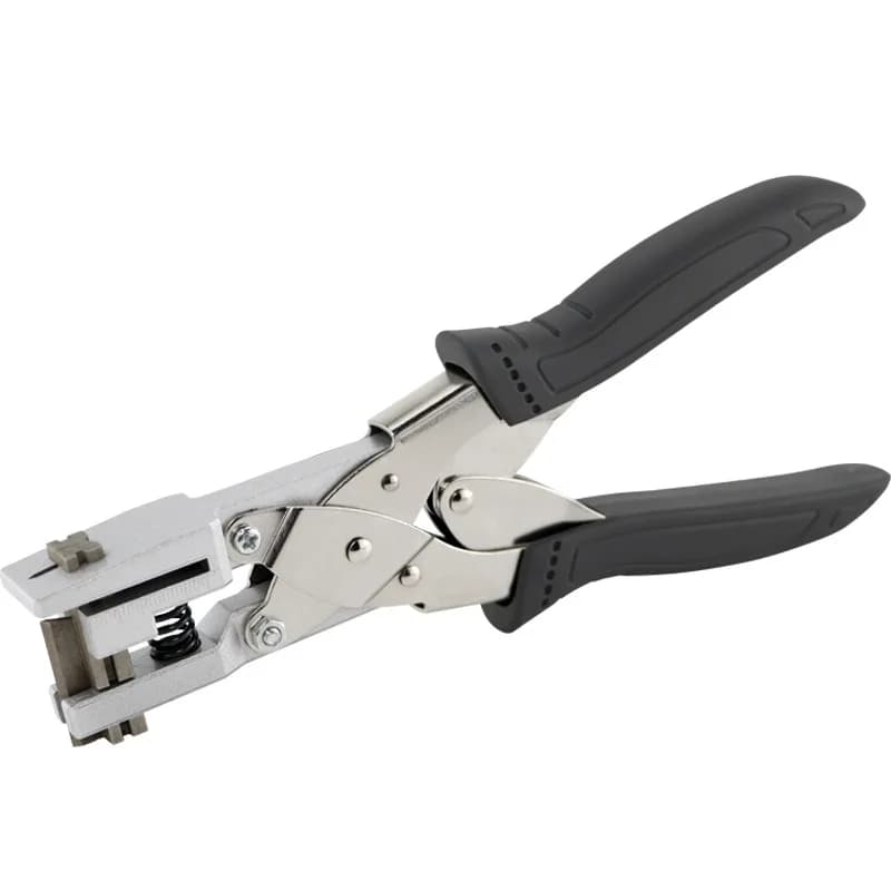 2 mm tear and punching clamp, with V-shaped notch, for vacuum packing bags for food, anti-strap pliers