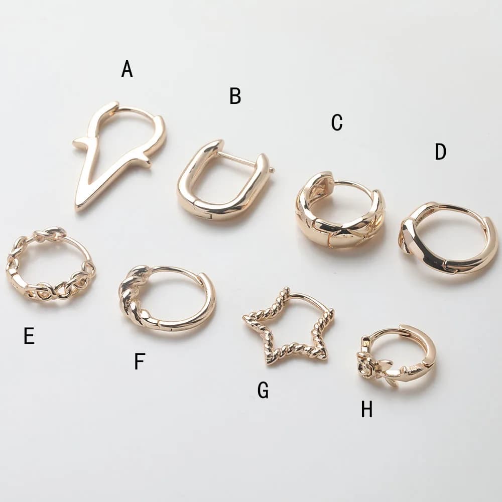 4 pcs hook for ear lever back earring for jewelry results components circle earrings diy accessories handmade brass filled in 14k gold