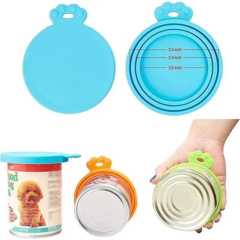 Riutilizzabile 3 In 1 Pet Food Can copertura In Silicone cani gatti Storage coperchio In latta coperchio sigillo forniture per animali domestici adatto per 8.5cm/7.5cm/6.5cm