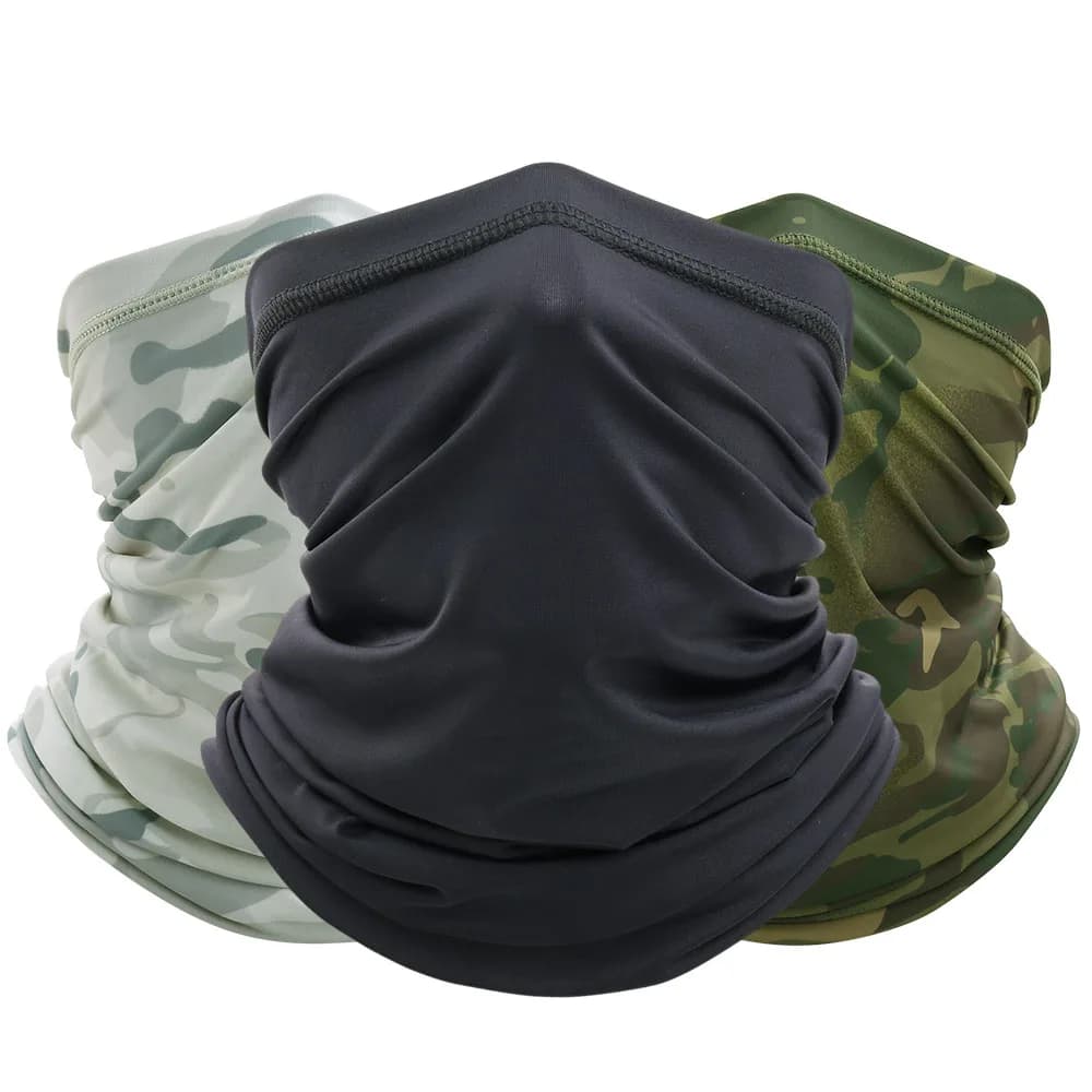 Sciarpa da Montagna per Esterni Antivento Traspirante Estiva Tattica Bandana Ciclismo Caccia Pesca Maschera Viso Scaldacollo Sportivo