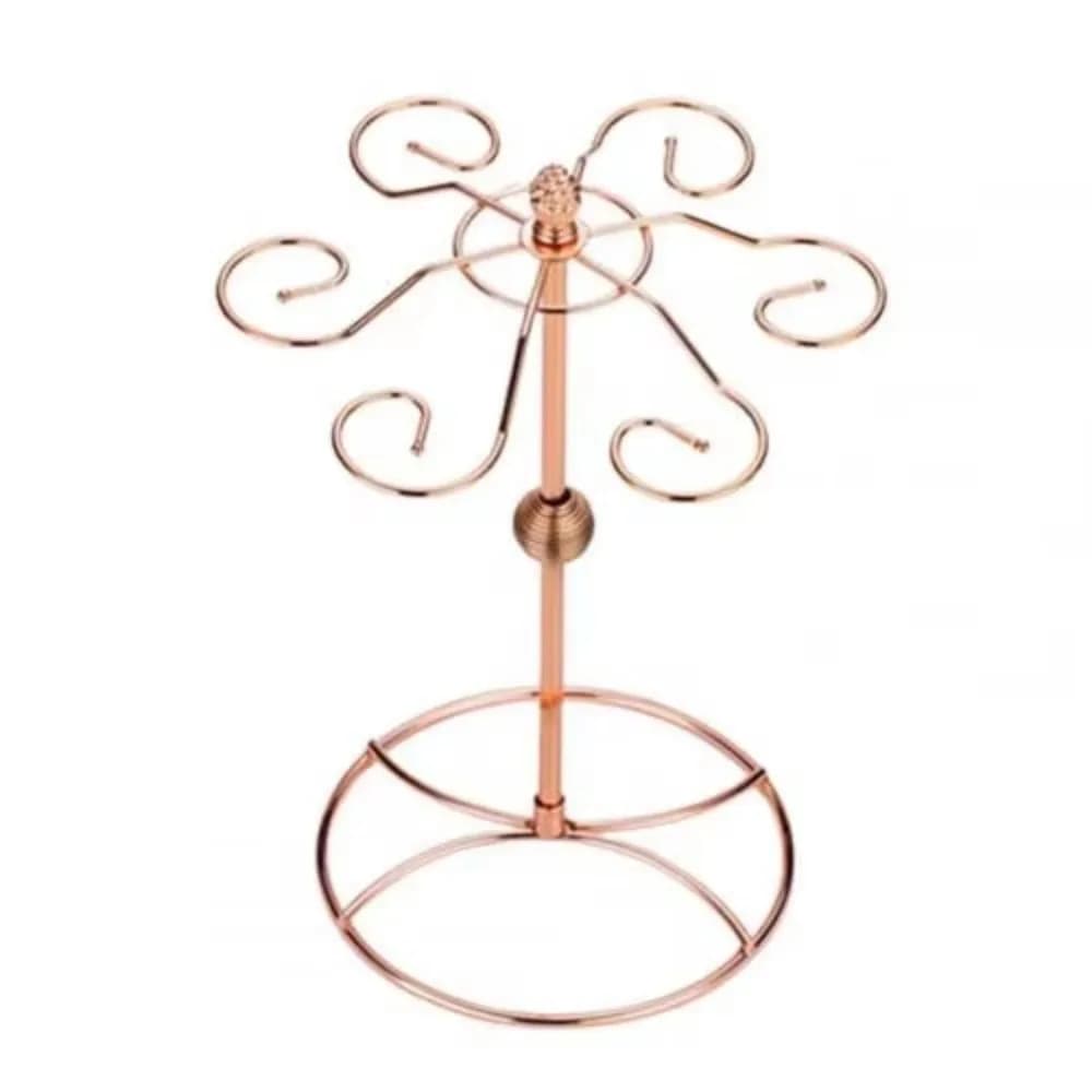 6 Hooks Goblet Holder Quick Drainage Free Standing Wine Glass Cup Rack Upside Down Hanging Drinking Glasses Display Stand
