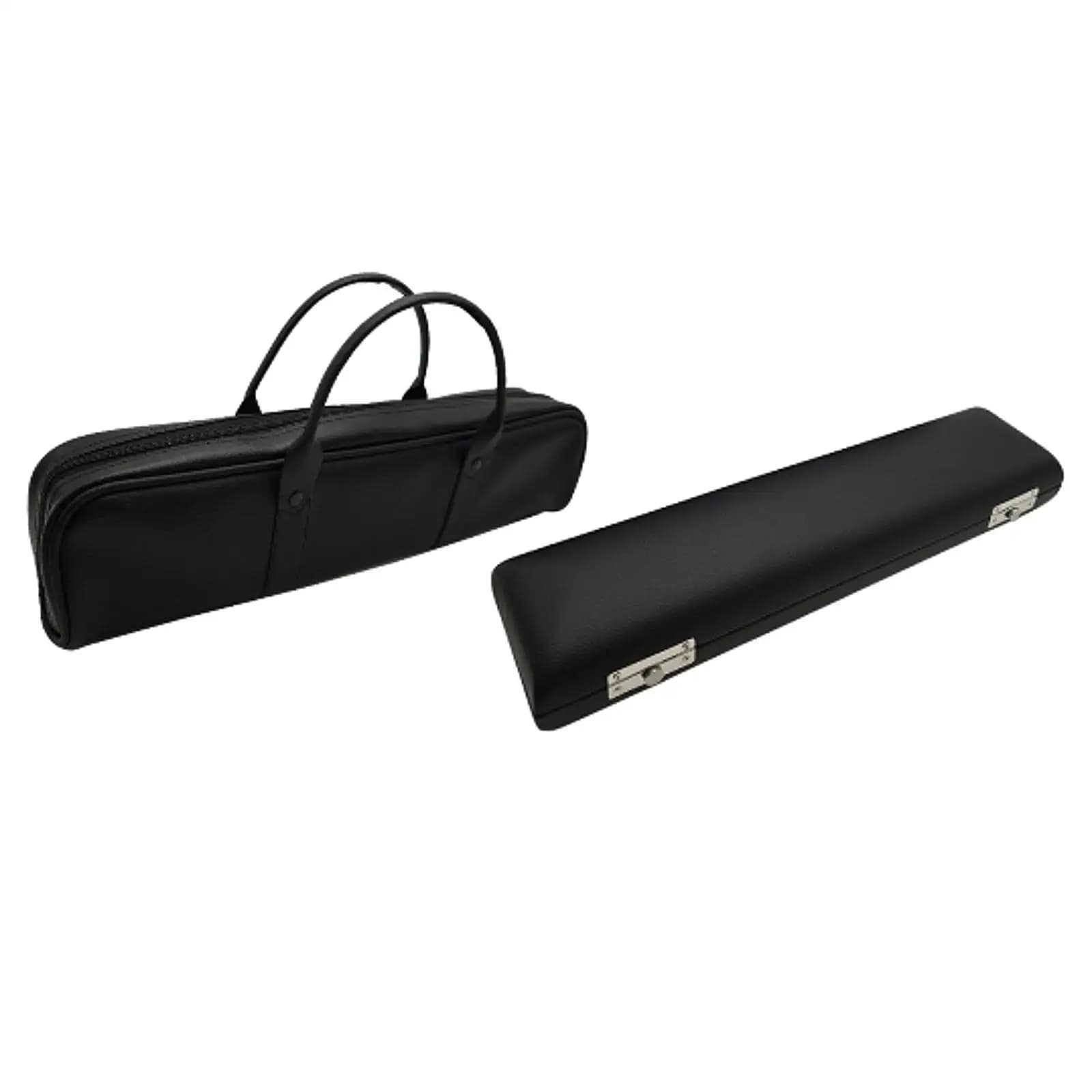 Borsa per il trasporto di flauto portatile, borsa per flauto a 17 fori, borsa per flauto leggera in pelle PU con manico per giocatori di flauto