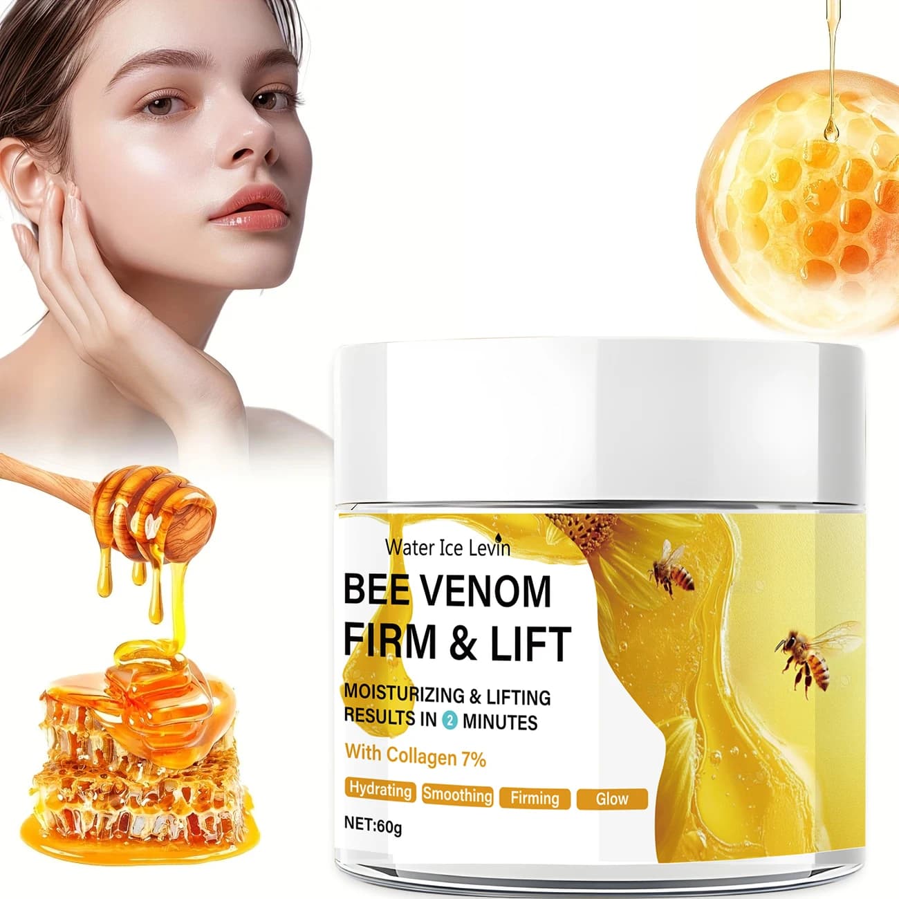 Face Lifting Cream - 60g | Skin Lifting and Lifting, Slender Lines and Wrinkling | For All Skin Types