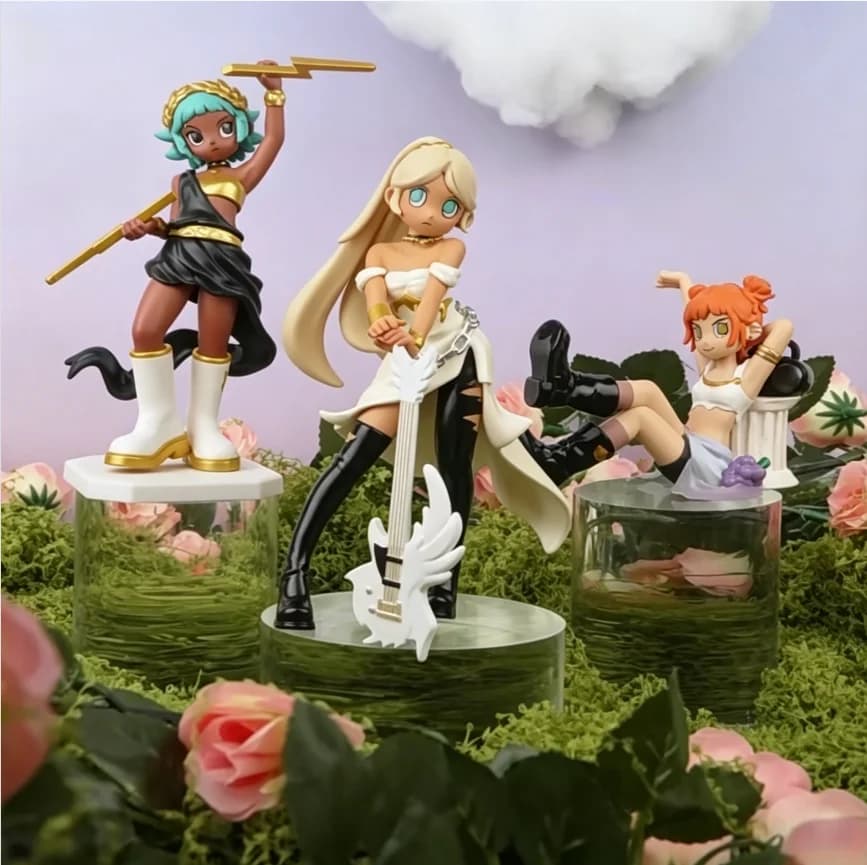 POPMART Peach Riot Power Chords Series Mystery Blind Box Unpack Surprise Adorable Doll Anime Figure Desktop Set
