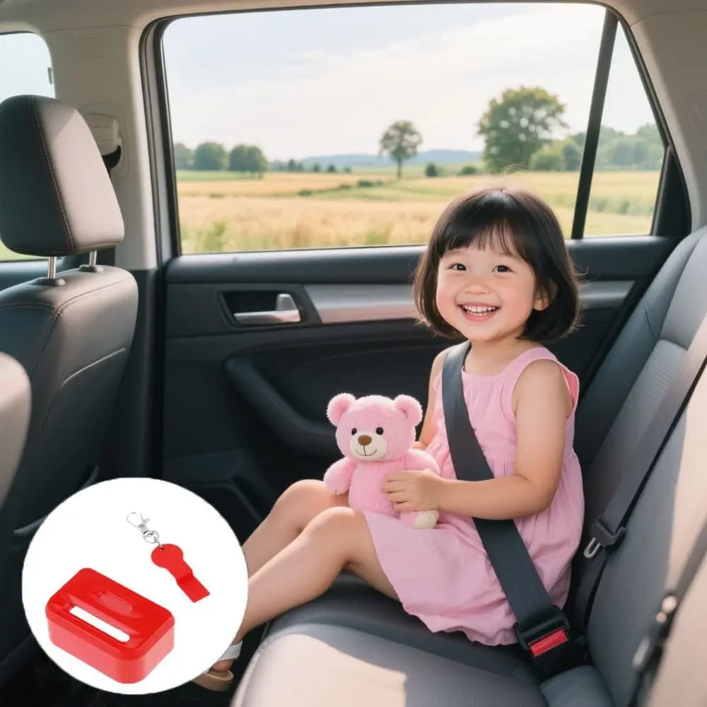 Clip per cintura di sicurezza per auto riutilizzabile Sicurezza per bambini Clip anti-fuga facile da usare Design originale Previene lo sbolle Clip per fibbia della cintura