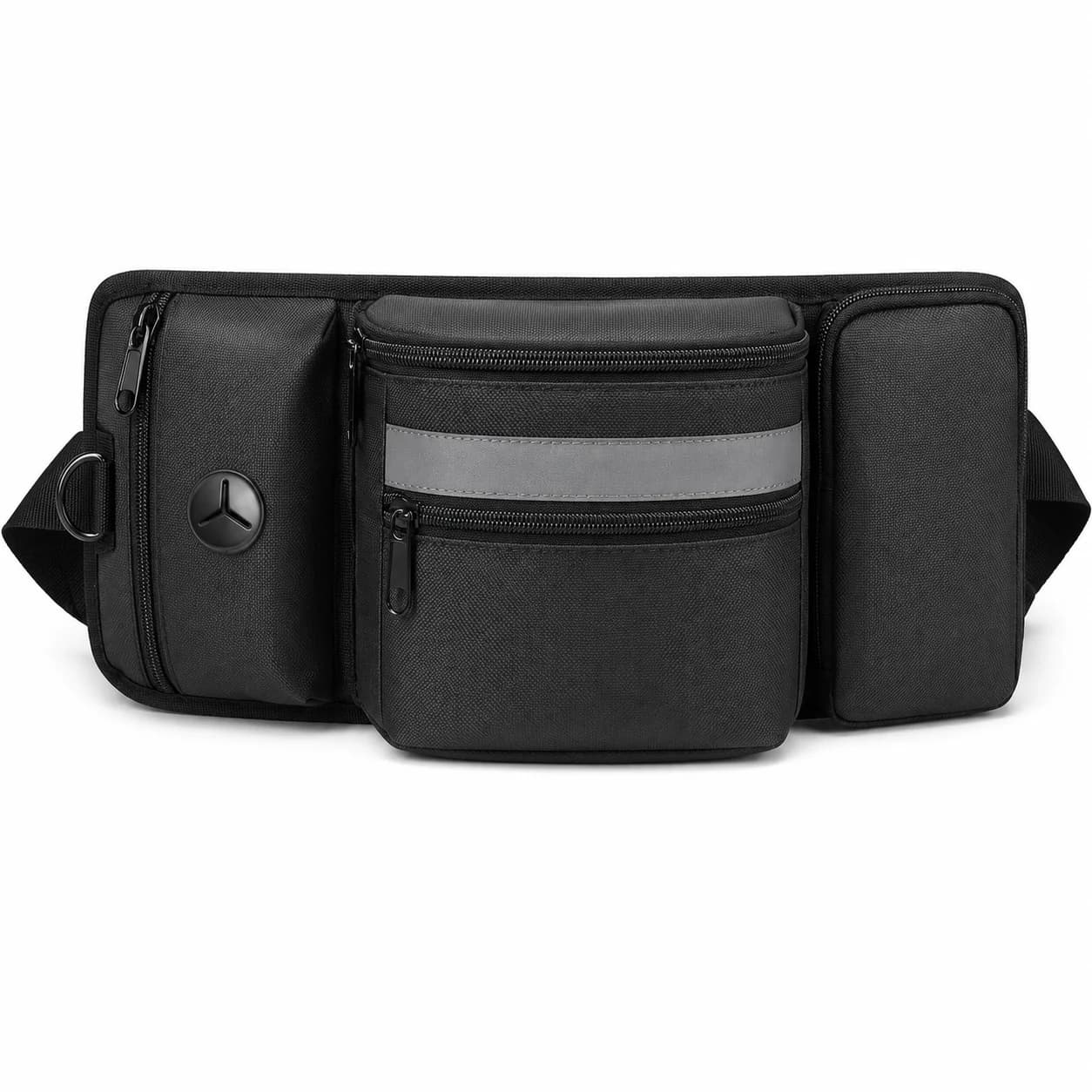 Dog Training Treat Waist Bag, Pet Pouch with Poop Bag Dispenser, Bottle Holder and Leash Attachment Ring for Walking