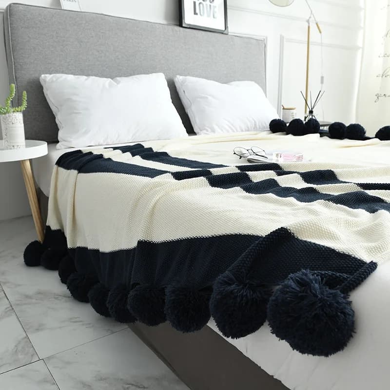 Bar Boho Letto Coperta scozzese Coperte geometriche Decorazione etnica Copridivano Fodera Decor Tiro Appeso a parete Arazzo Cobertor
