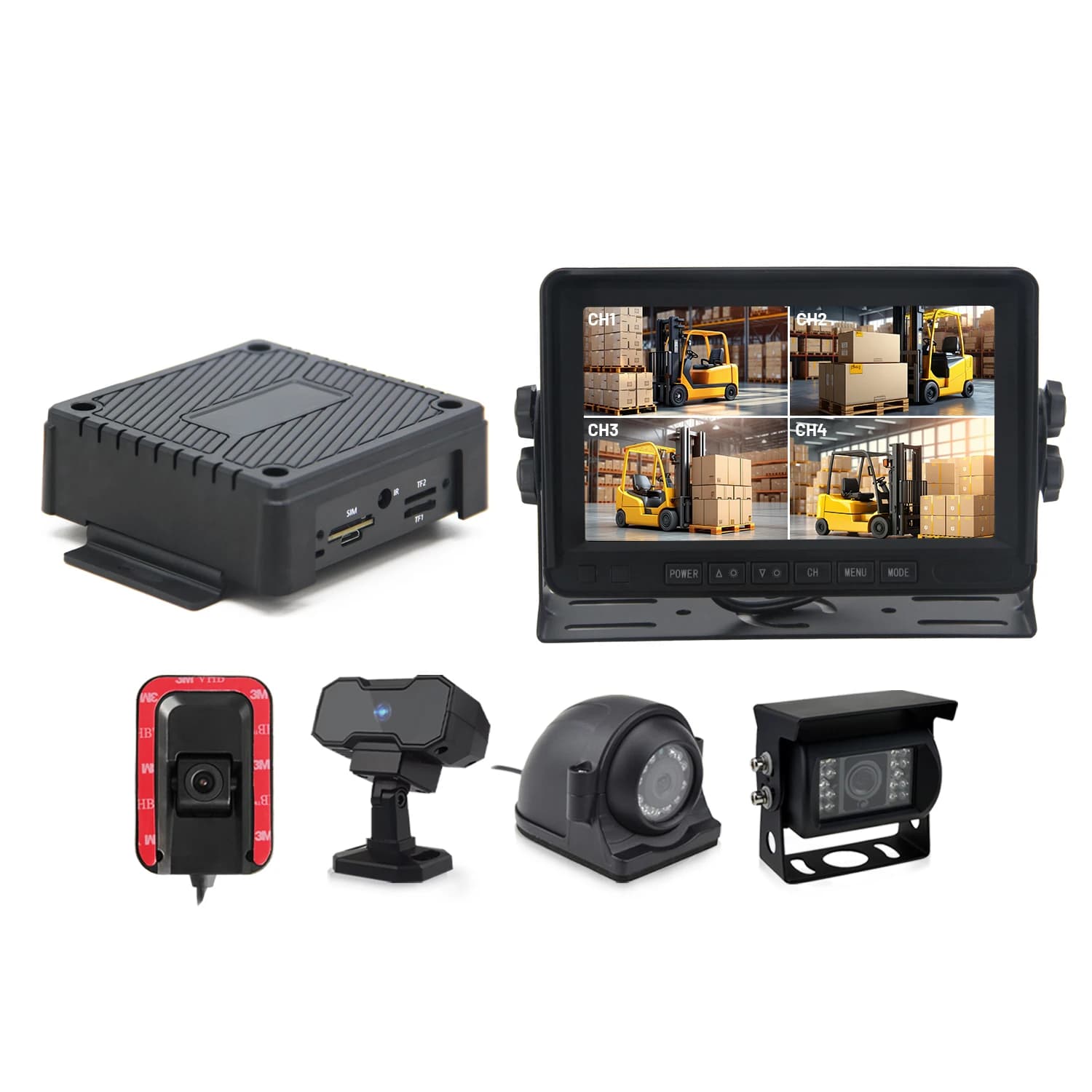 hit product7Inch MinimDVR AI Dash Cam with GPS Tracking for Fleet Vehicle Management & AI Security Camera