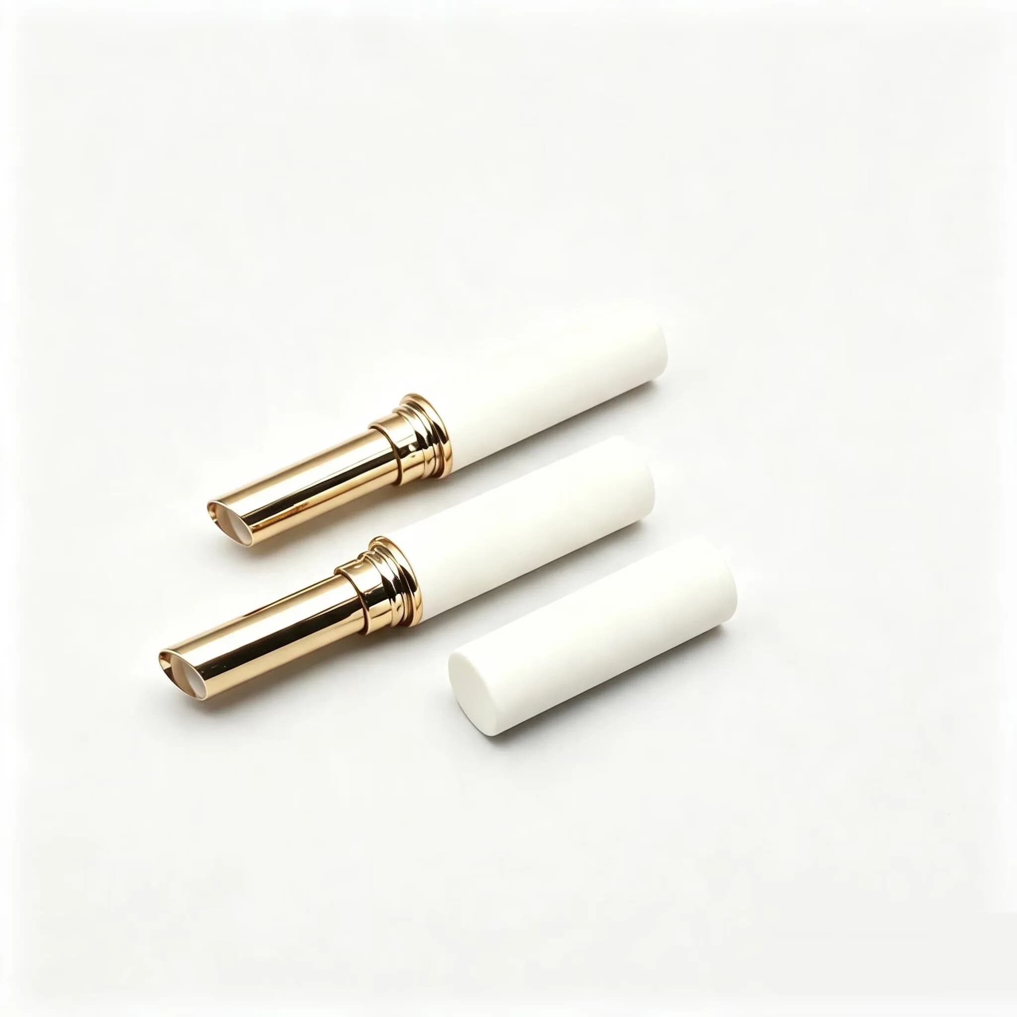 100Pcs 2g Empty Slim Lipstick Tubes Tip Refillable Lip Balm Containers, Elegant DIY Cosmetic Packaging for Lipstick Concealer