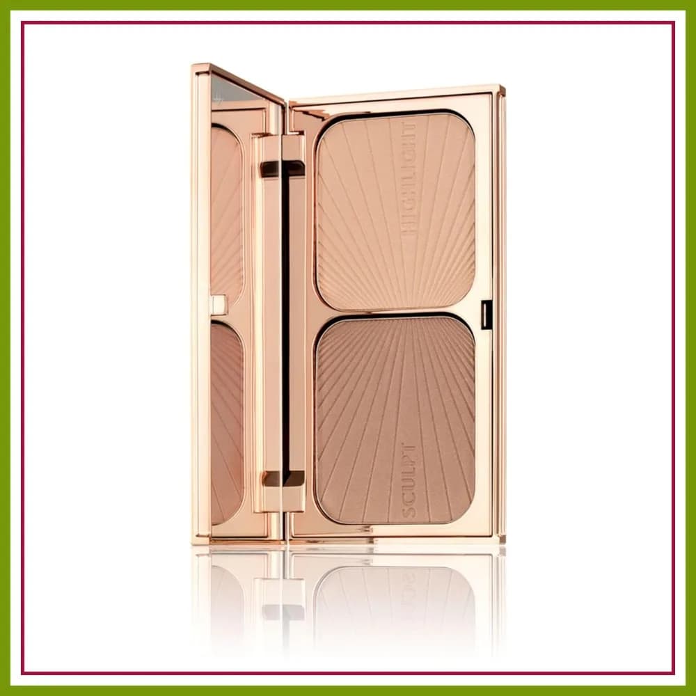 Palette Contour & Highlight Bronze & Glow, Bronzer Naturale Opaco e Illuminante Scintillante, Lunga Durata, Cruelty-Free