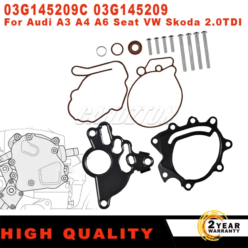 Nuovo Motore Tandem Pompa A Vuoto Kit Guarnizioni 03G145209C 03G145209 Per Audi A3 A4 A6 Seat Altea VW Golf Passat Skoda accessori auto