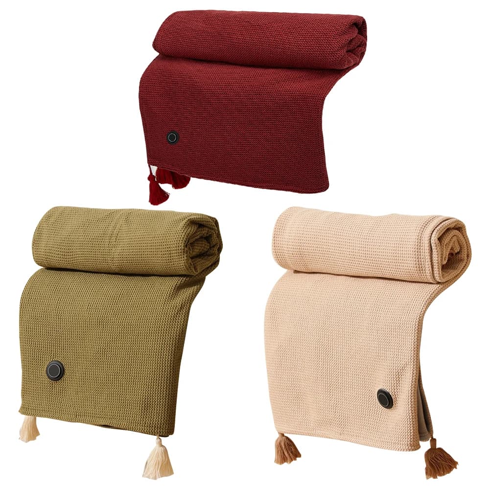 Coperta elettrica con riscaldamento indossabile Scialle con 3 livelli di riscaldamento Coperta riscaldata USB Scialle Coperta scaldamuscoli portatile per l'home office
