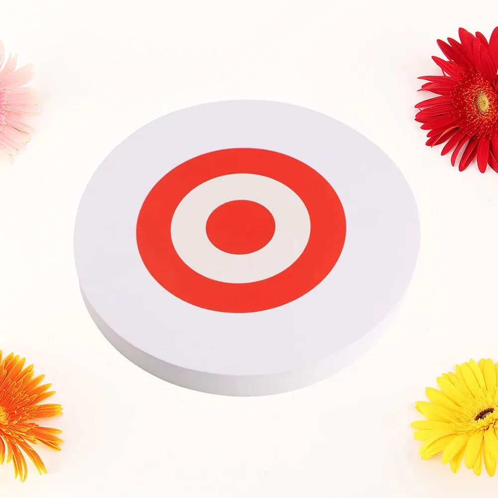 Bersaglio mobile in EVA da 25 cm per tiro con l'arco, per pratica all'aperto e uso domestico, leggero, ammortizzante, a recupero rapido, colore brillante