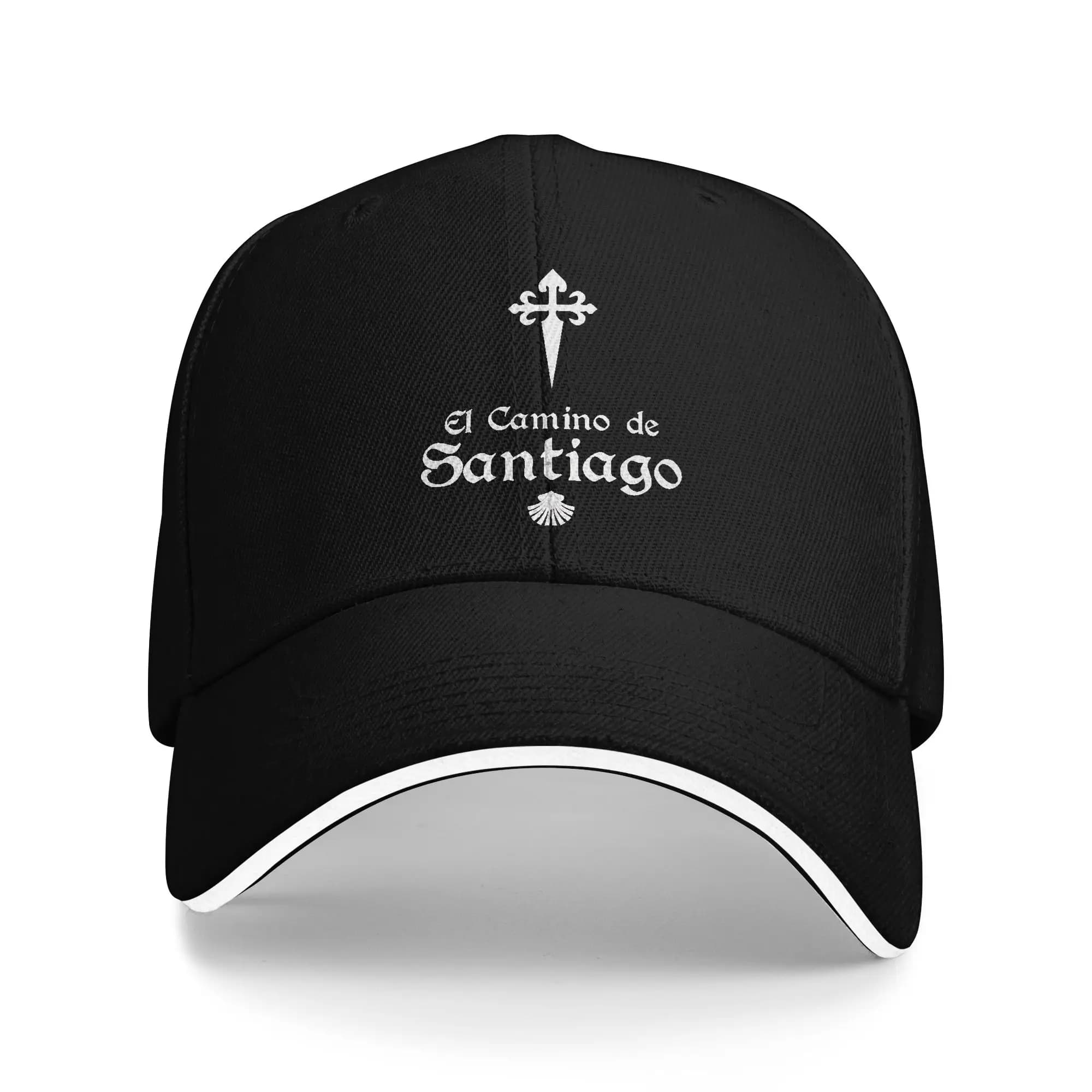 Cappello Sandwich Camino De Santiago per adulti, cappellini alla moda Arrow The Way, cappellino da camionista, cappellini da baseball regolabili in poliestere, lavabili