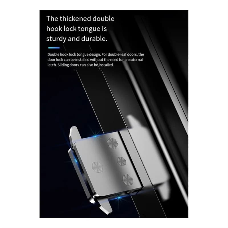 【Livraison Rapide】 Tuya Smart Lock 3D WIFI per serratura per porta in vetro - Fotocamera Impronte digitali Riconoscere il volto Scheda Password App chiave biometrica