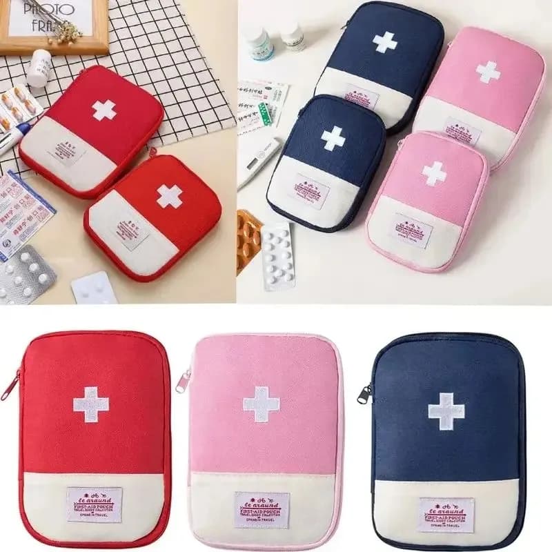 Mini borsa per medicinali da viaggio - Kit di pronto soccorso portatile di emergenza per organizer per medicinali da campeggio all'aperto