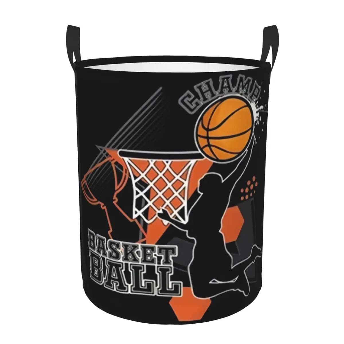 Cesto per la biancheria rotondo personalizzato con puntini da basket Cesto portaoggetti per vestiti di grandi dimensioni Organizzatore per contenitori per giocattoli per cultura fisica per bambini