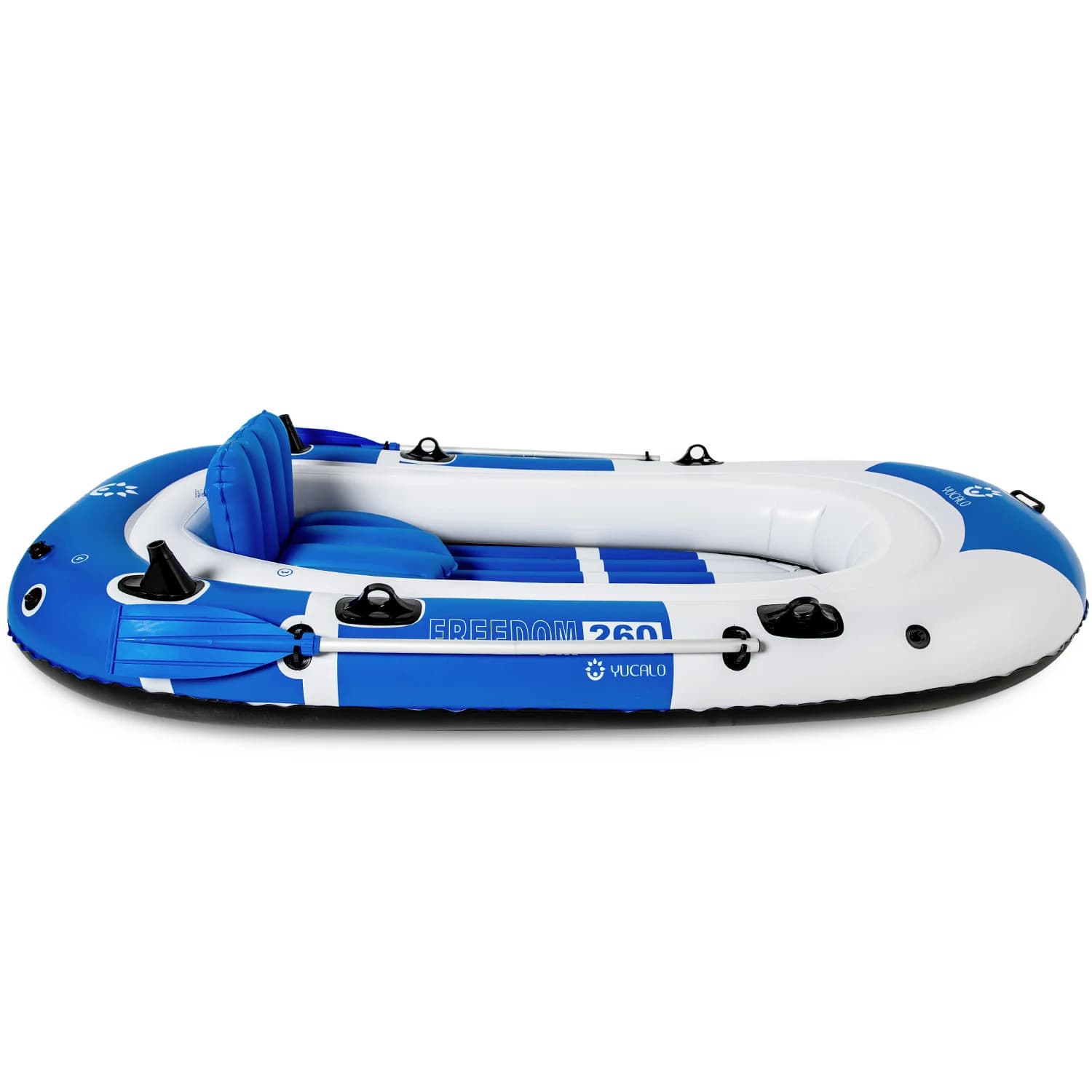 Kayak gonfiabile in PVC per 3 persone Uomo Donna Nuova condizione Stile sportivo Pesca alla deriva all'aperto Pieghevole Barca a remi Pompa ad aria Paddle