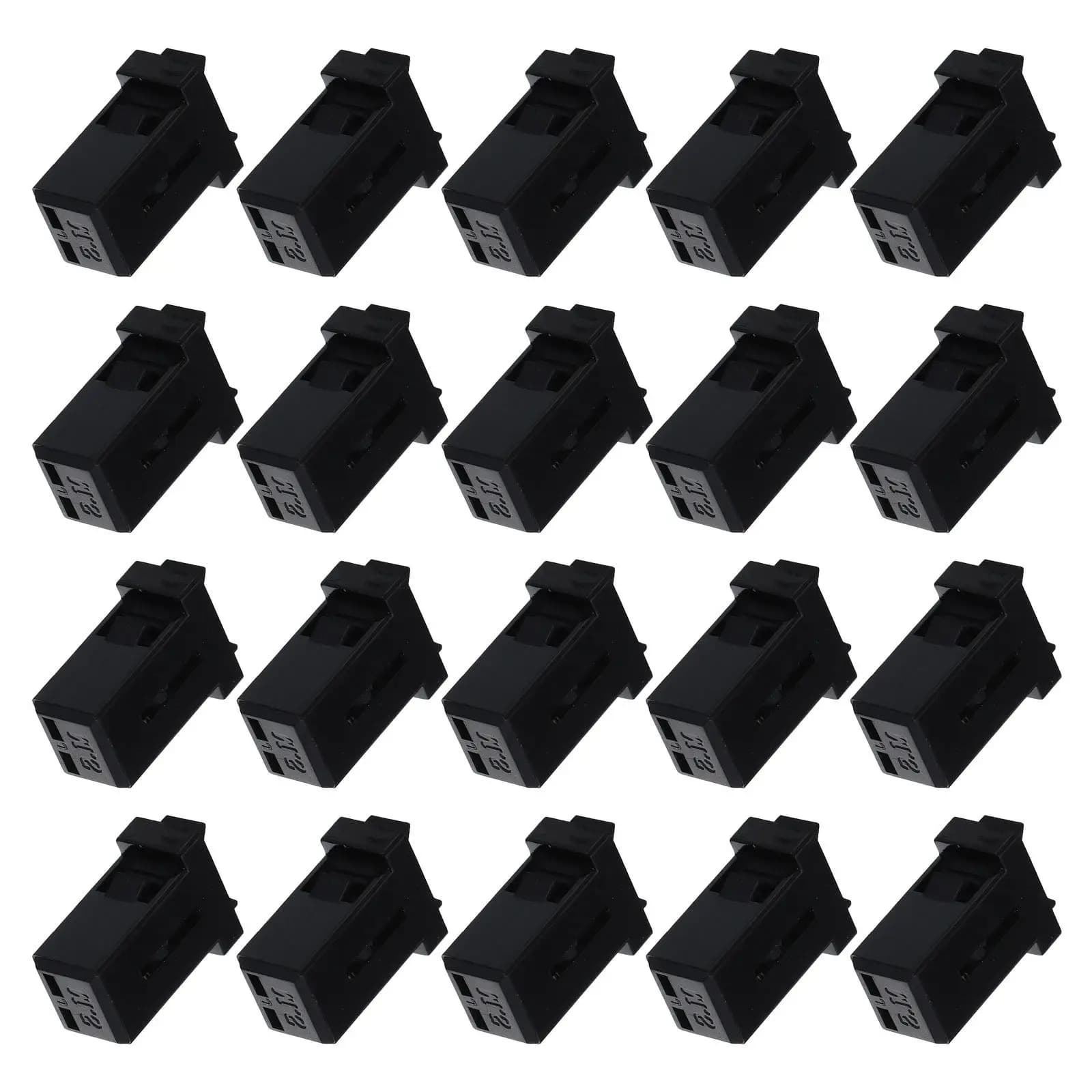 Trash Can Lid Lock Clips 100Pcs Universal Push Type Replacement Buckles for Kitchen Bathroom Waste Bins