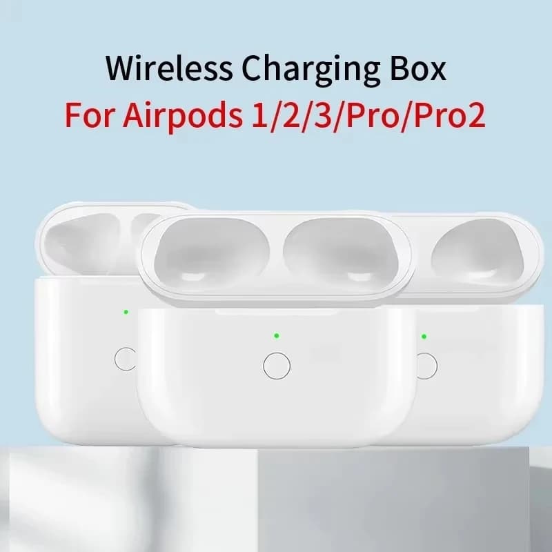 Scatola di ricarica originale sostitutiva per Airpods Pro 1 2 3 Custodia per caricabatteria per auricolare Bluetooth con indicatore luminoso a LED