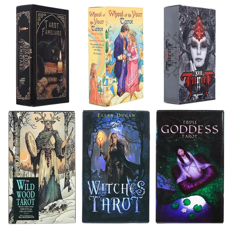 500 stili Oracle tarocchi guida divinazione Fate Oracle Party Deck gioco da tavolo streghe note dark PDF istruzioni