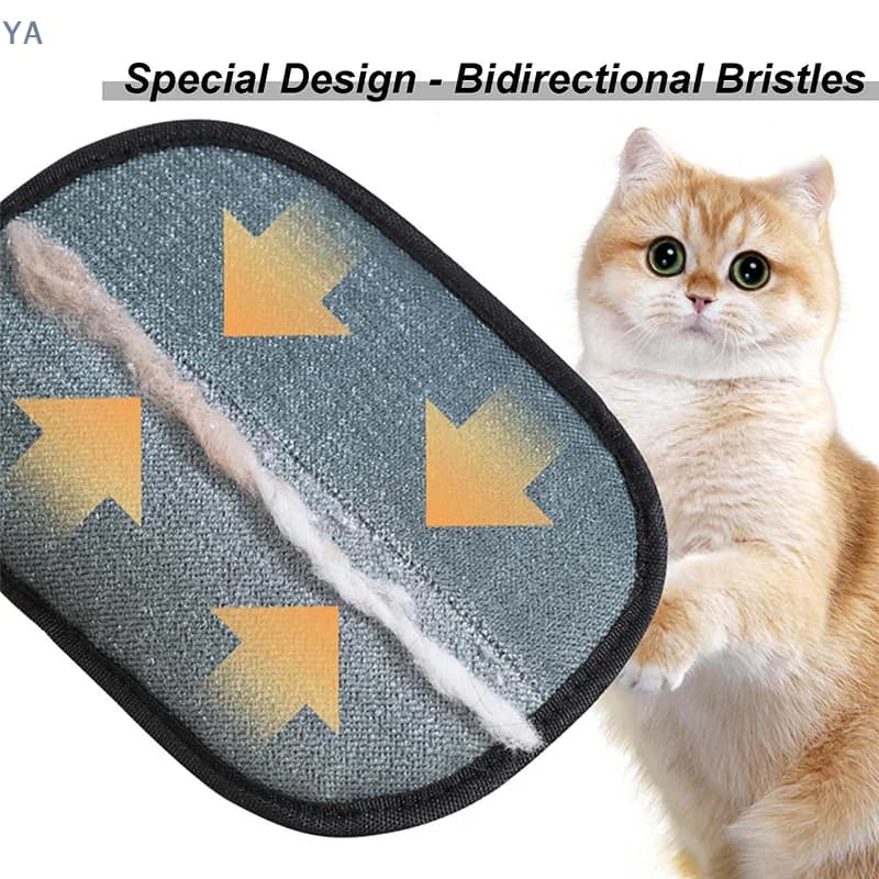 YA Guanto Elettrostatico Magico Rimuovi Peli per Animali Domestici, Extra Spesso e Resistente, per Gatti e Cani