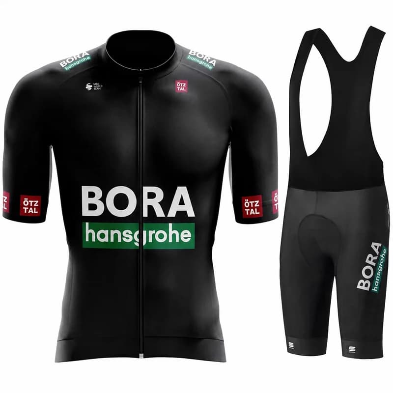 UCI BORA Men Cycling Sportswear Set Road Bicycle Jersey And Shorts Professional Racing Style Breathable Quick Dry Outdoor Wear