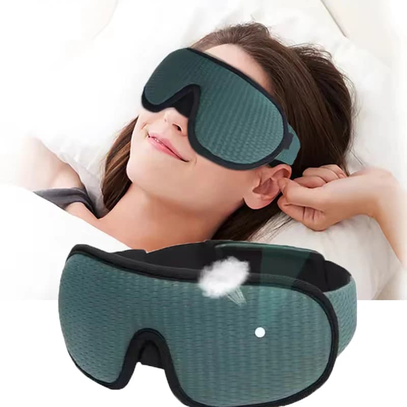 Maschera per gli occhi per il sonno con contorno 3D adatta per i dormienti laterali -100% oscurante, morbida e antistress - Adatta per i viaggi in pisolino, lo yoga