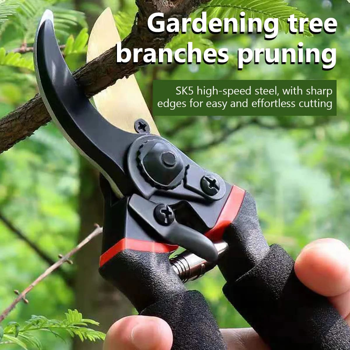 Forbici da Potatura per Giardino, Cesoie per Piante, Potatore Manuale per Orticoltura, Forbici da Giardino per Arbusti, Cesoie per Rami da Frutteto, Attrezzo Professionale per Potatura