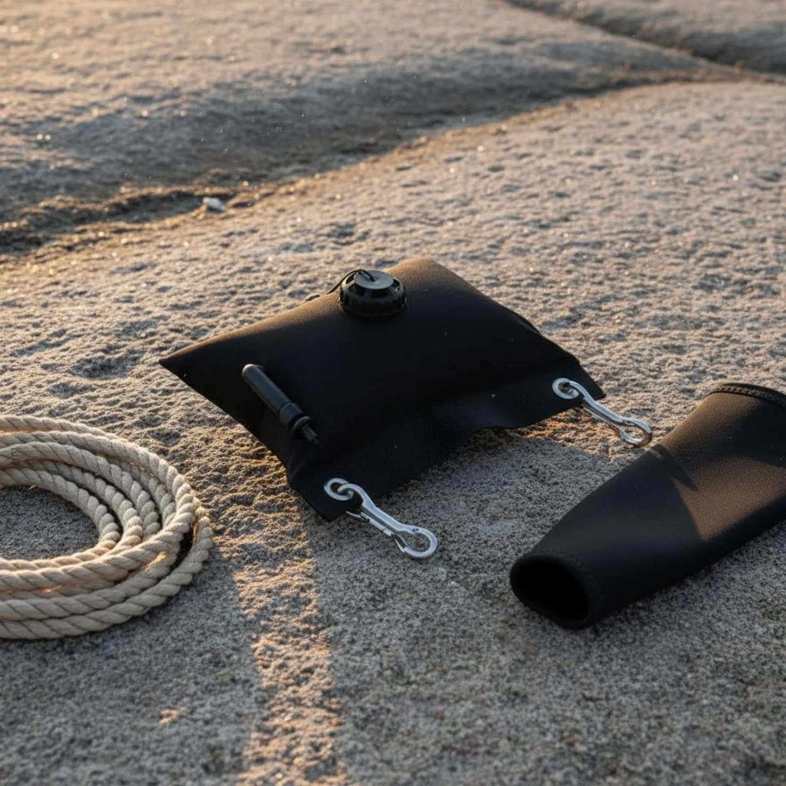 Buoyancy Compensator Bag Exhaust Valve Underwater Buoyancy Pouch Snorkel Buoy Bag Carrying Handle Water Sports Gear