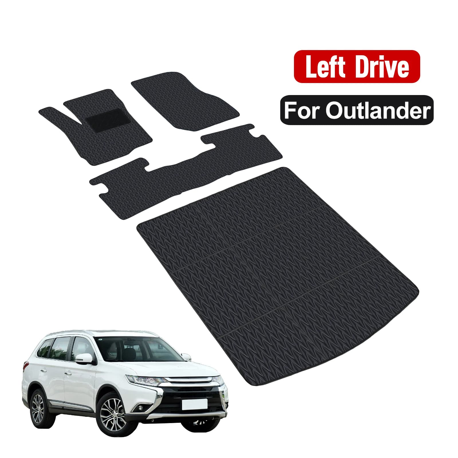 Customized Car Mat for Mitsubishi Outlander 2013-2021 Mat Cover Waterproof Non-slip Protector Accessories Parts