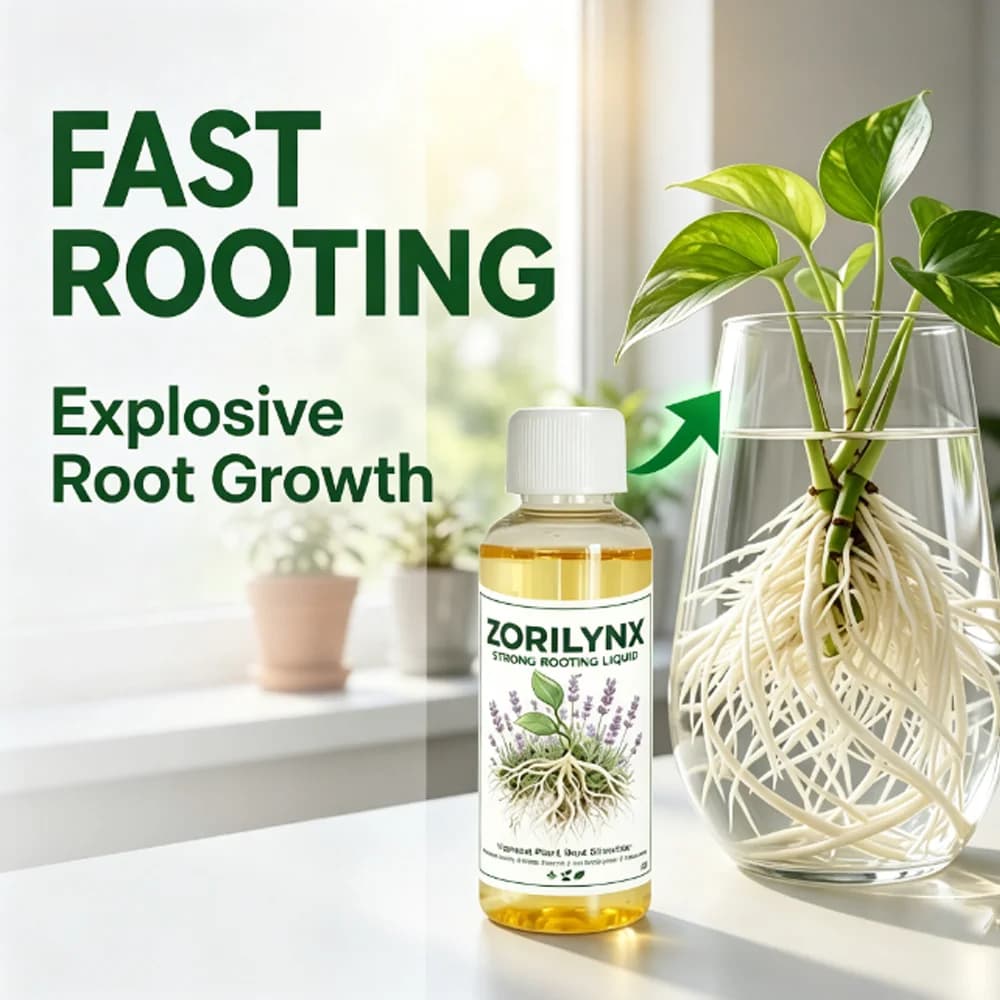35ml Strong Rooting Liquid, Vigorous Plant Root Stimulator for Cuttings and Transplanting, Fast Growth Hormone Home ZORILYNX
