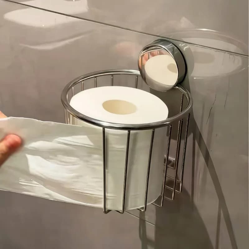 Portarotolo per Carta Igienica, Portarotolo da Bagno in Acciaio Inossidabile con Ripiano