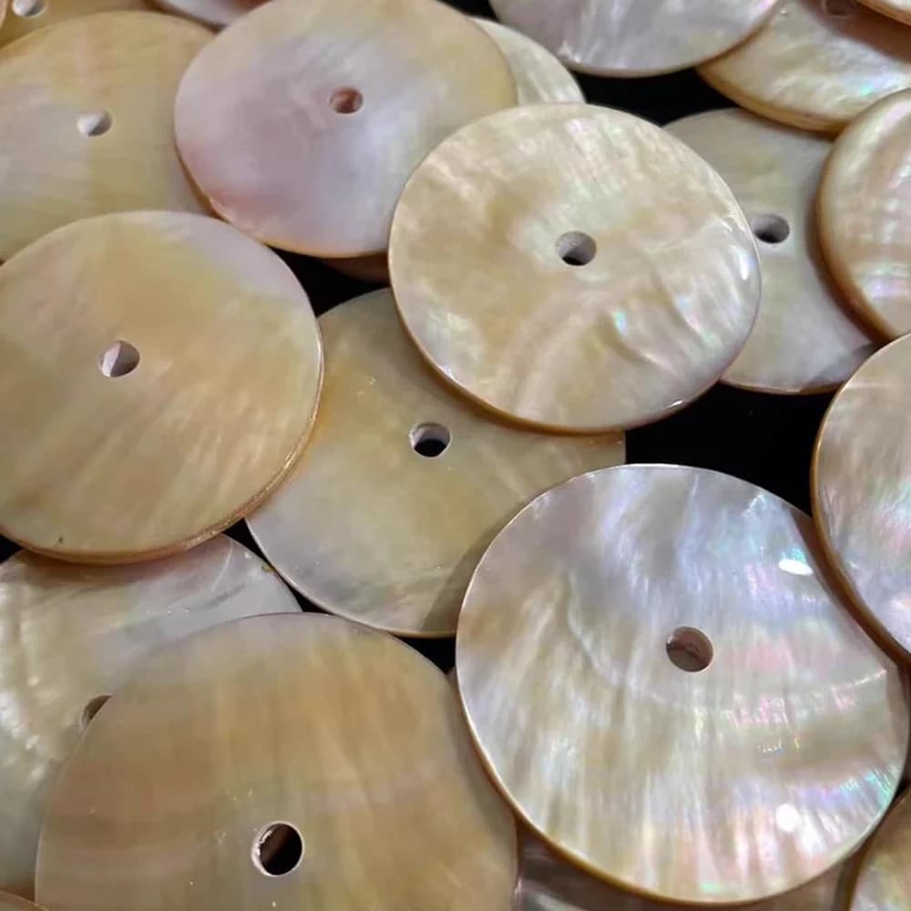 Fiore di conchiglia di perle naturali con fori Bracciale Collana Orecchino Gioielli