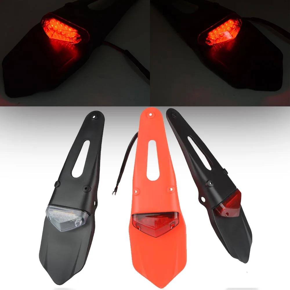 Universale Dirt Bike freno parafango posteriore LED Stop fanale posteriore Motocross per HONDA CR 80R 85R 125R 250R 450R CRM 250R XR 230 250 400