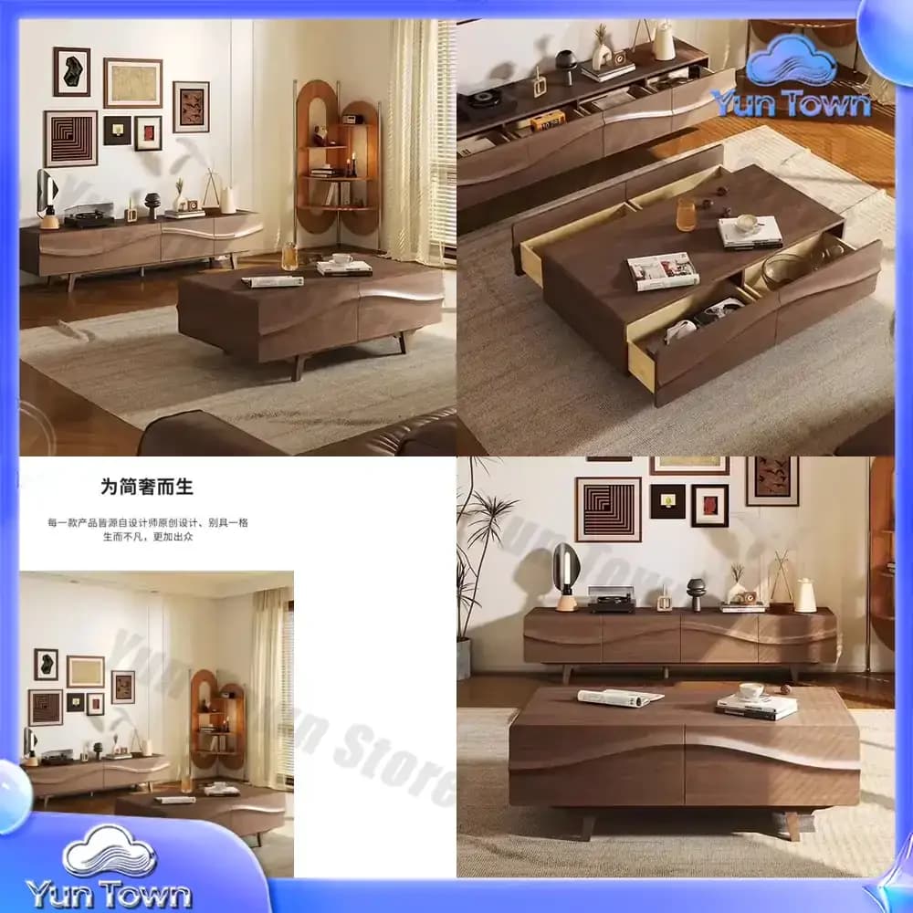 Wood Modern Tv Stands Aesthetic Designer Minimalist Luxury Tv Table Monitor Office Hallway Organizer Archivadores Home
