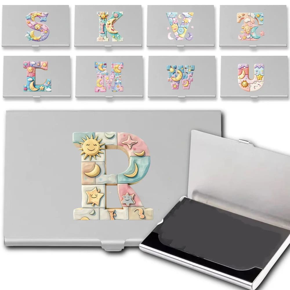 Protective Case Durable Metal Laptop for Visitor Tickets with Reason to Puzzle Initial to 26 Letters