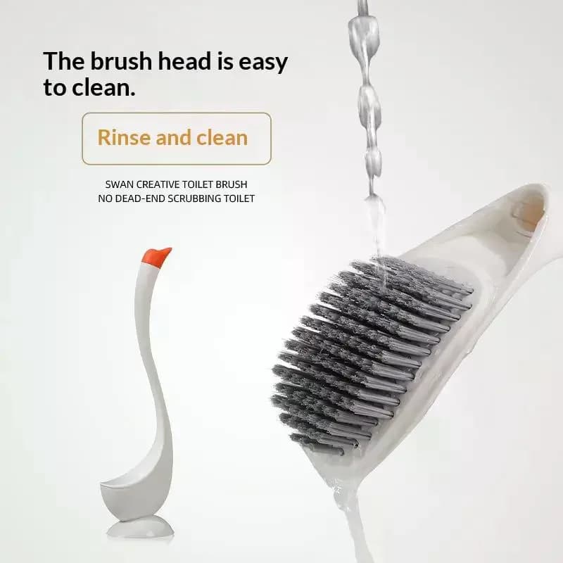 Toilet Brush With Long Handle Swan Shape Toilet Holders Bathroom Accessories Plastic Toilet Plunger Household Cleaning Tool Cut