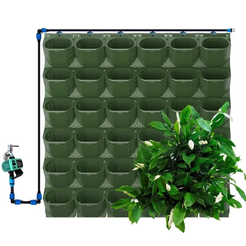 Garden Vertical Wall Self-Irrigating Hydroponic Plantation Planting Planting Planter Modern Plastic Pot Planter